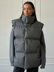 Gris - Gilet